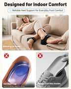Dualeco Upgraded Plantar Fasciitis Heel Support, More Comfortable Pain Relief, Adjustable Protectors for Men/Women, Cushion Pads for Foot Fatigue/Achilles Tendinitis