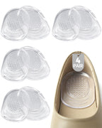 Dualeco Plantar Fasciitis Heel Cushion Pads, 4 Pairs Gel Heel Pads L