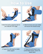 Plantar Fasciitis Night Splint, One Lightweight Foot Brace for Heel Pain